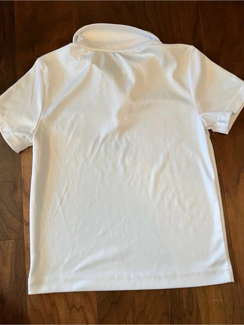 Nike kids White Polo Shirt with Black Swoosh